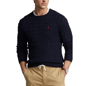 Polo Ralph Lauren Cotton Cable-Knit Sweater Navy NWT XXL